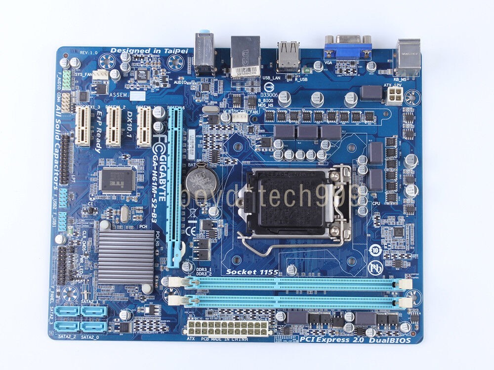 Gigabyte GA-H61M-S2-B3 LGA 1155/Socket H2 Intel Motherboard Micro ATX