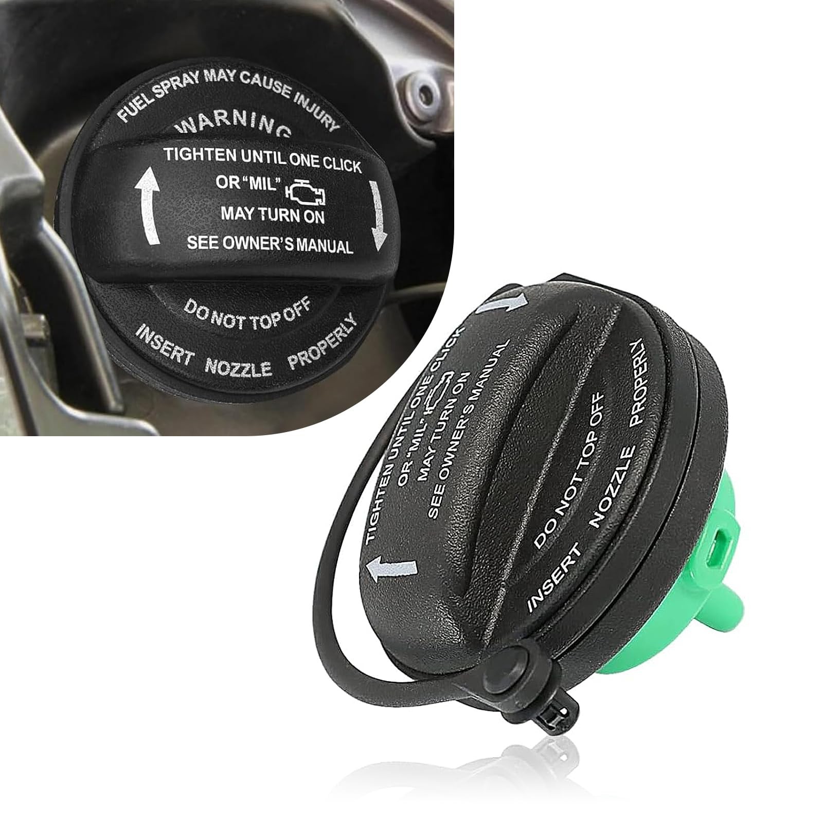 Polcatay 1 PC Car Fuel Tank Cap, Fuel Filler Cap Replacement Parts 5C0201550T...