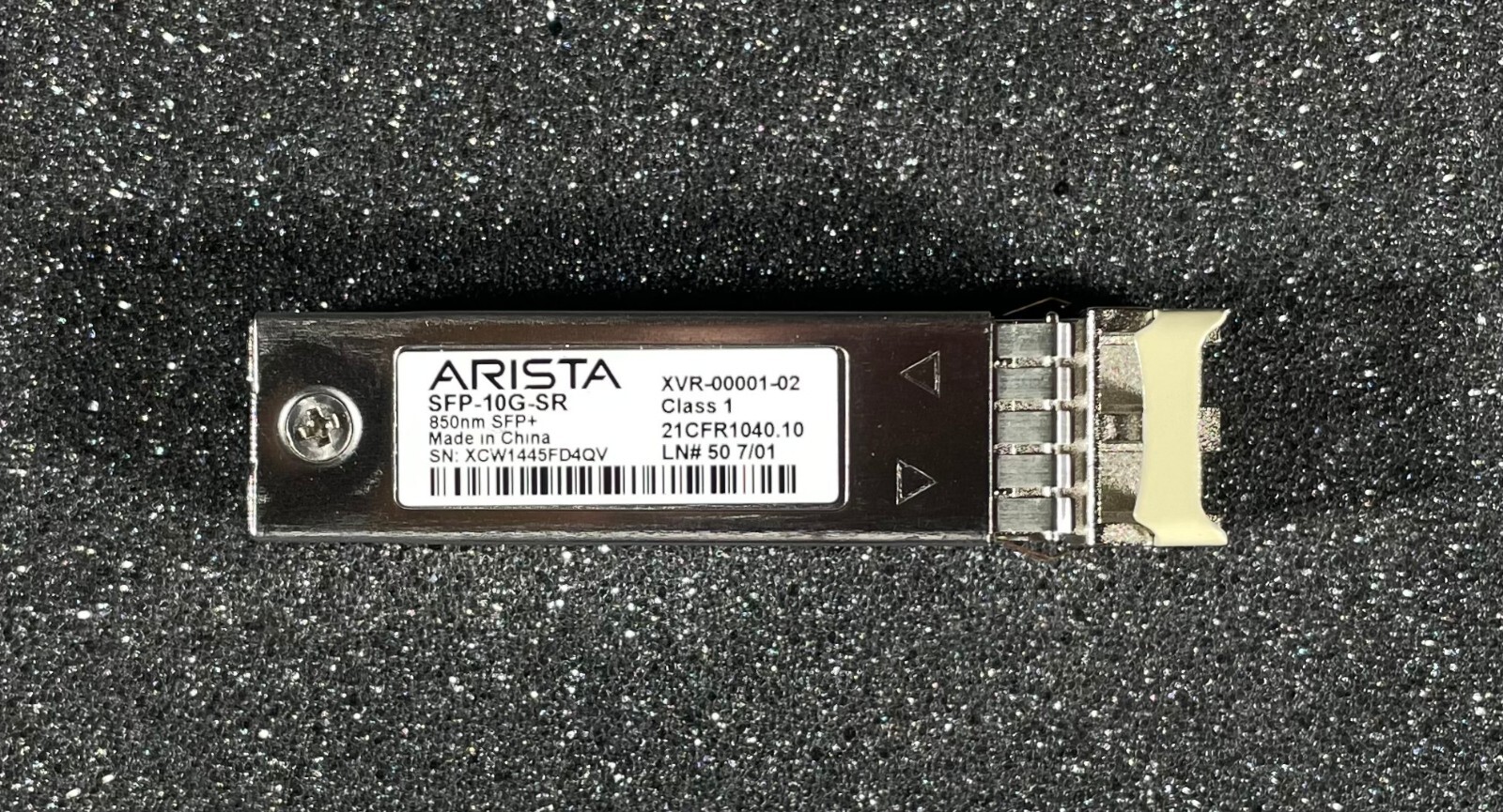 Arista SFP-10G-SR 10gbase-SR 850Nm SFP+ Transceiver XVR-00001-02 -Same Day Ship