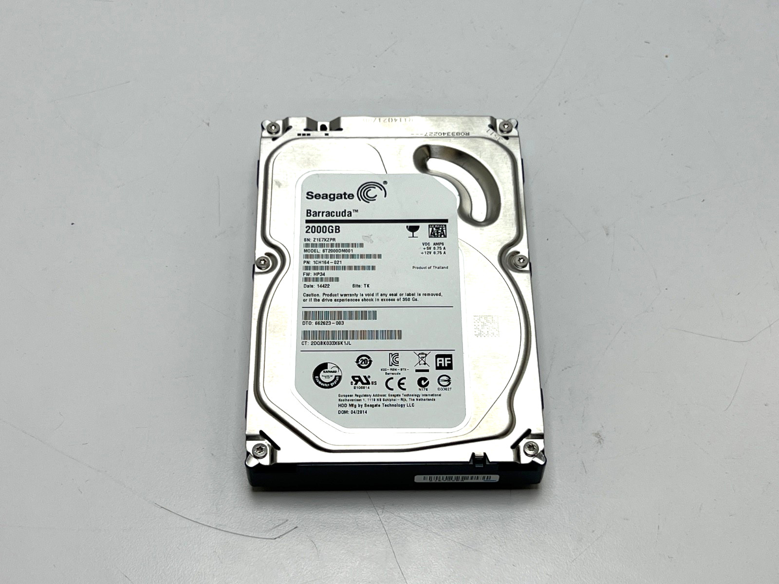 Seagate Barracuda 2TB 3.5" HDD (Model: ST2000DM001) | READ