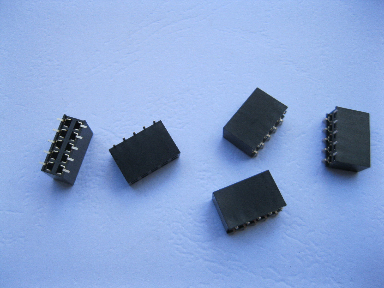 30 pcs SMD SMT 2.54mm 2x5 10pin Female Pin Header Double Row Strip Gold Plated
