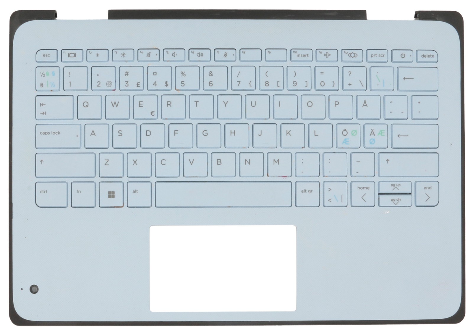 Original NORDIC Keyboard w/ Palmrest Case for HP PRO X360 FORTIS 11 G9 Blue