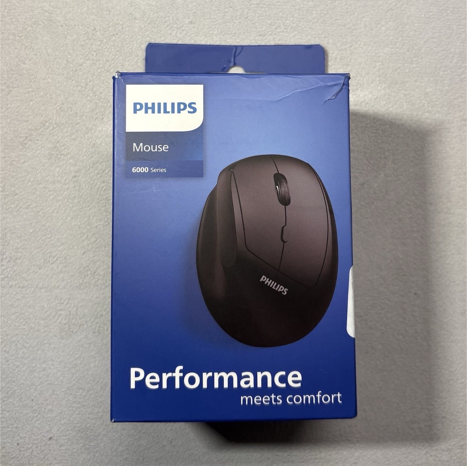 Philips 6000 Series Wireless Vertical Optical Mouse Black w/ USB Receiver