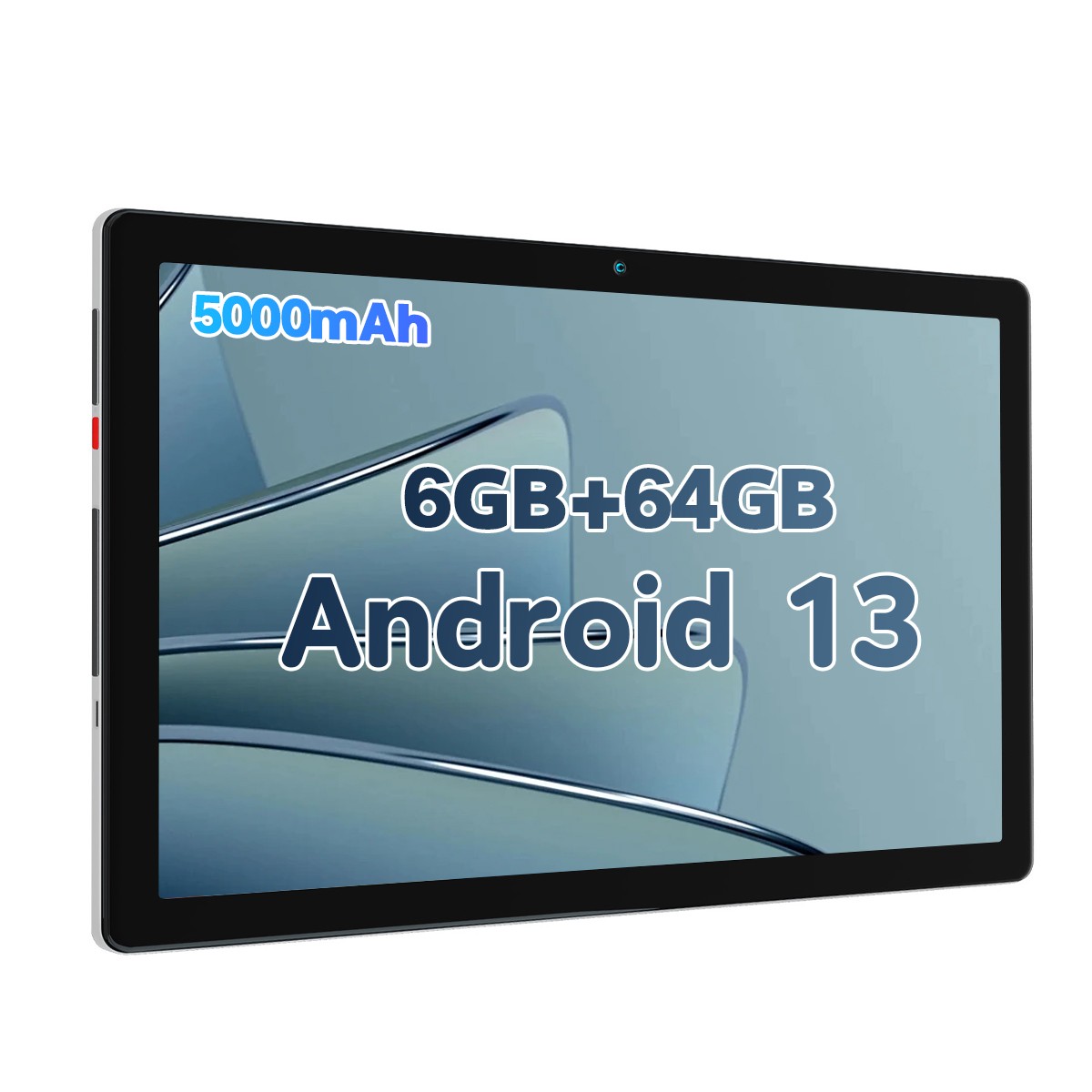 2025 Tablet 10.1" Android 13 Tablet 6+64GB Quad Core 1280×800 HD IPS WIFI Silver