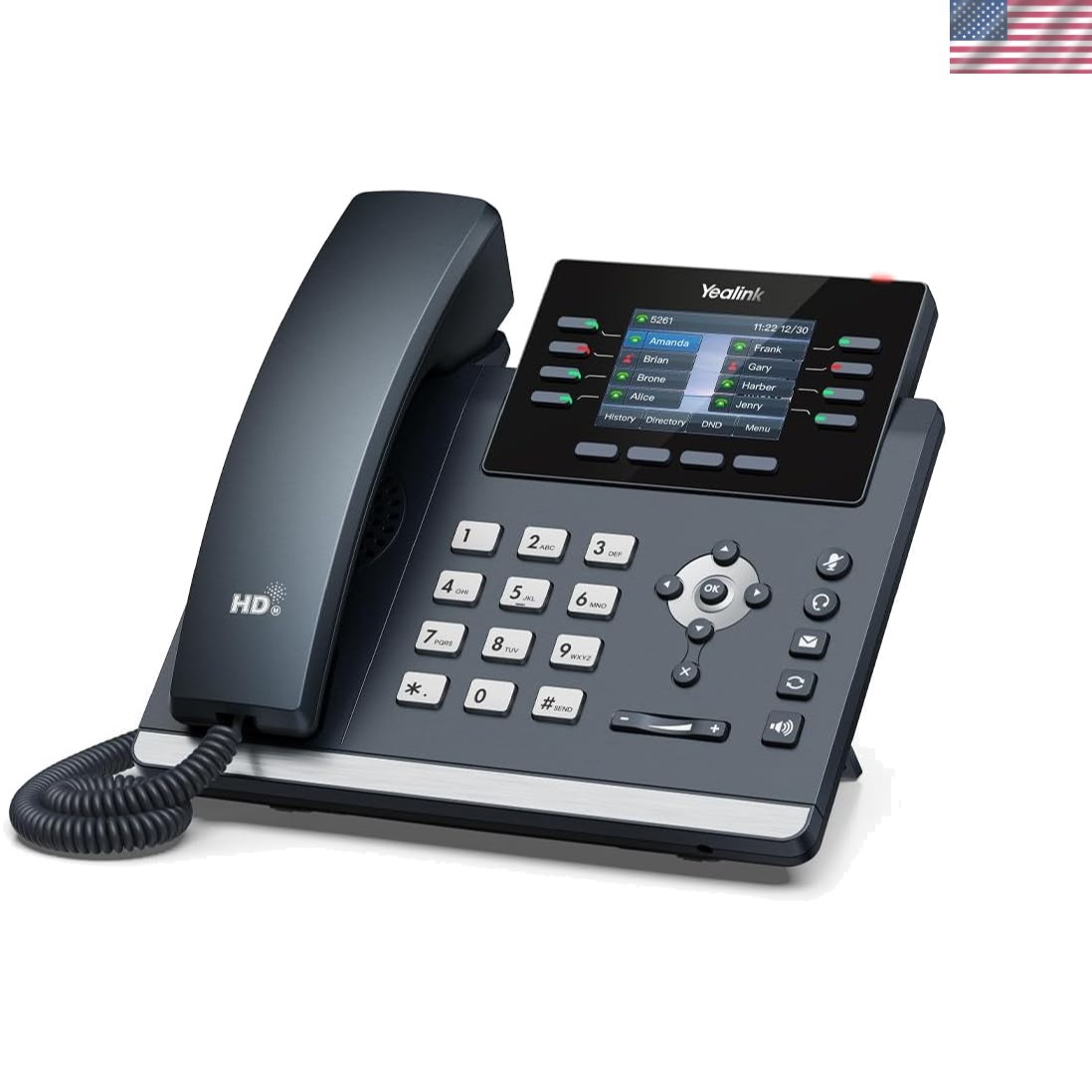 Advanced SIP-T44W  Phone - 12-Line Connectivity, Bluetooth & PoE Support