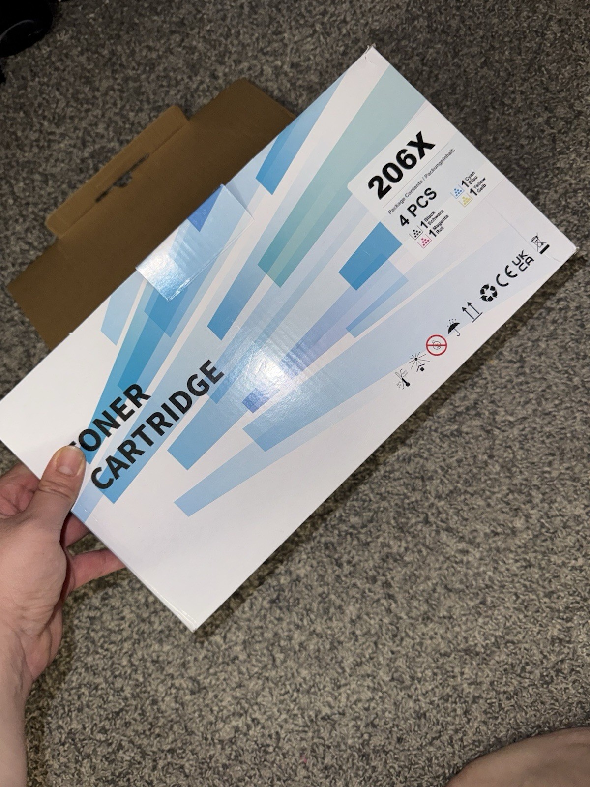 206X Compatible Toner Cartridge for HP Laser, Black Cyan Magenta Yellow