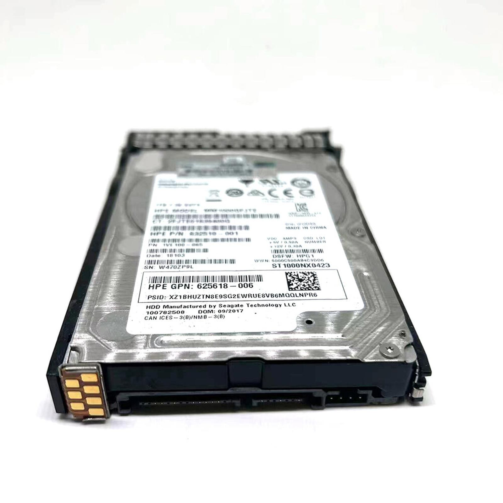 Hard Disk 832510-001 MM1000GFJTE Fits For HP 1TB 7.2K SATA DS 1TB 656108