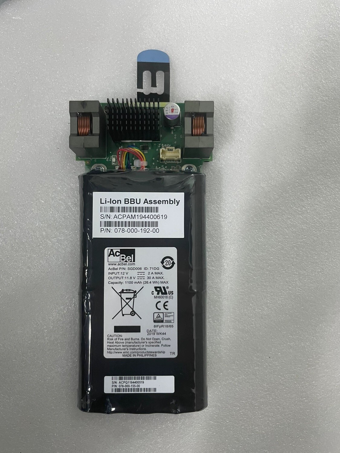 Genuine 078-000-192-00 078-000-155-00 EMC Unity 300/400/500 XT480F BBU Battery