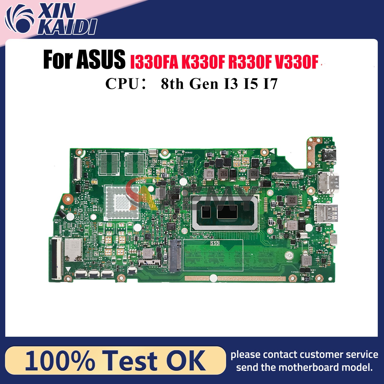 X330FA Motherboard For ASUS X330FL V330F I330FA S330F X330FN Mainboard W/CPU