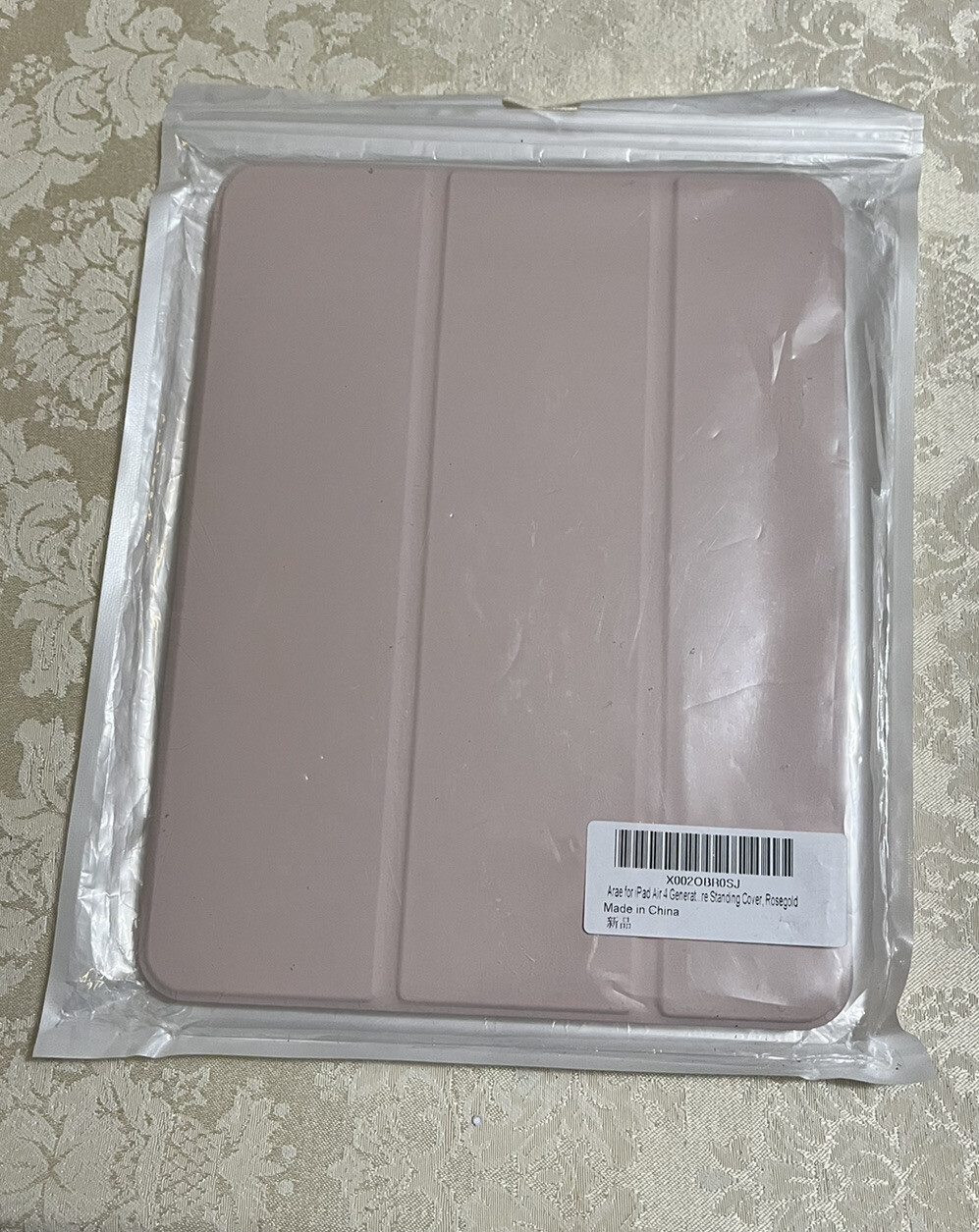 Arae iPad Protective Cover, Pink, Foldable Stand-Up Support, 4th Generation.