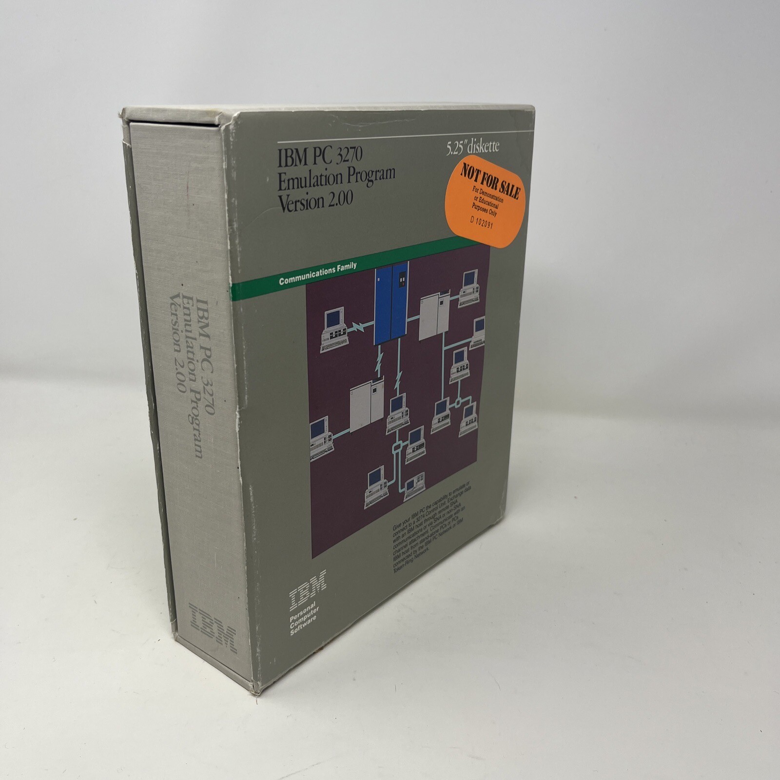 Vintage IBM 3270 Emulation Program  w/Disk in Box Demonstration