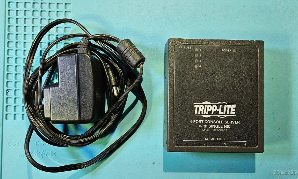 Tripp Lite Console Server w/Single NIC 10/100Base-TX 4-Port RJ-45 B095-004-1E