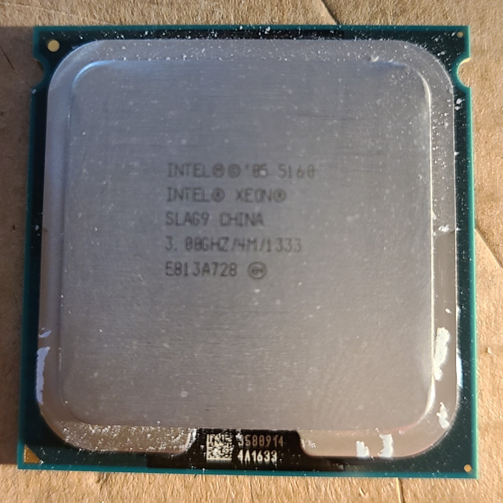 Intel Xeon 5160 3.0 GHz 4M 1333 Dual Core LGA 771 CPU Processor SLAG9