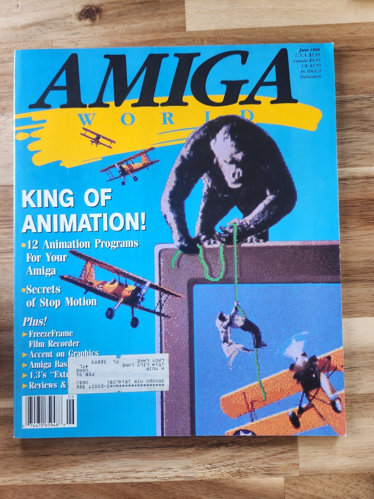 Vintage Amiga World Volume 5 Number 6 June 1989 Magazine, Computer Programming