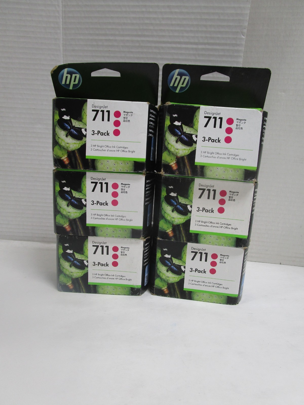 HP 711 CZ135A 3 pack 29ml Magenta DesignJet Ink NEW ALL SEALED LOT OF 6