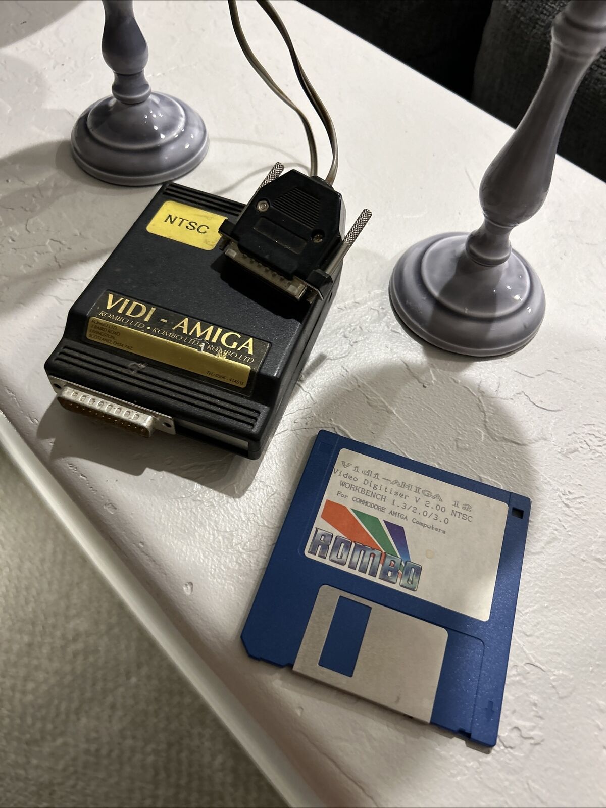 RARE Commodore Amiga Vidi-Amiga External NTSC Digitizer + DISK (Vidi Amiga)