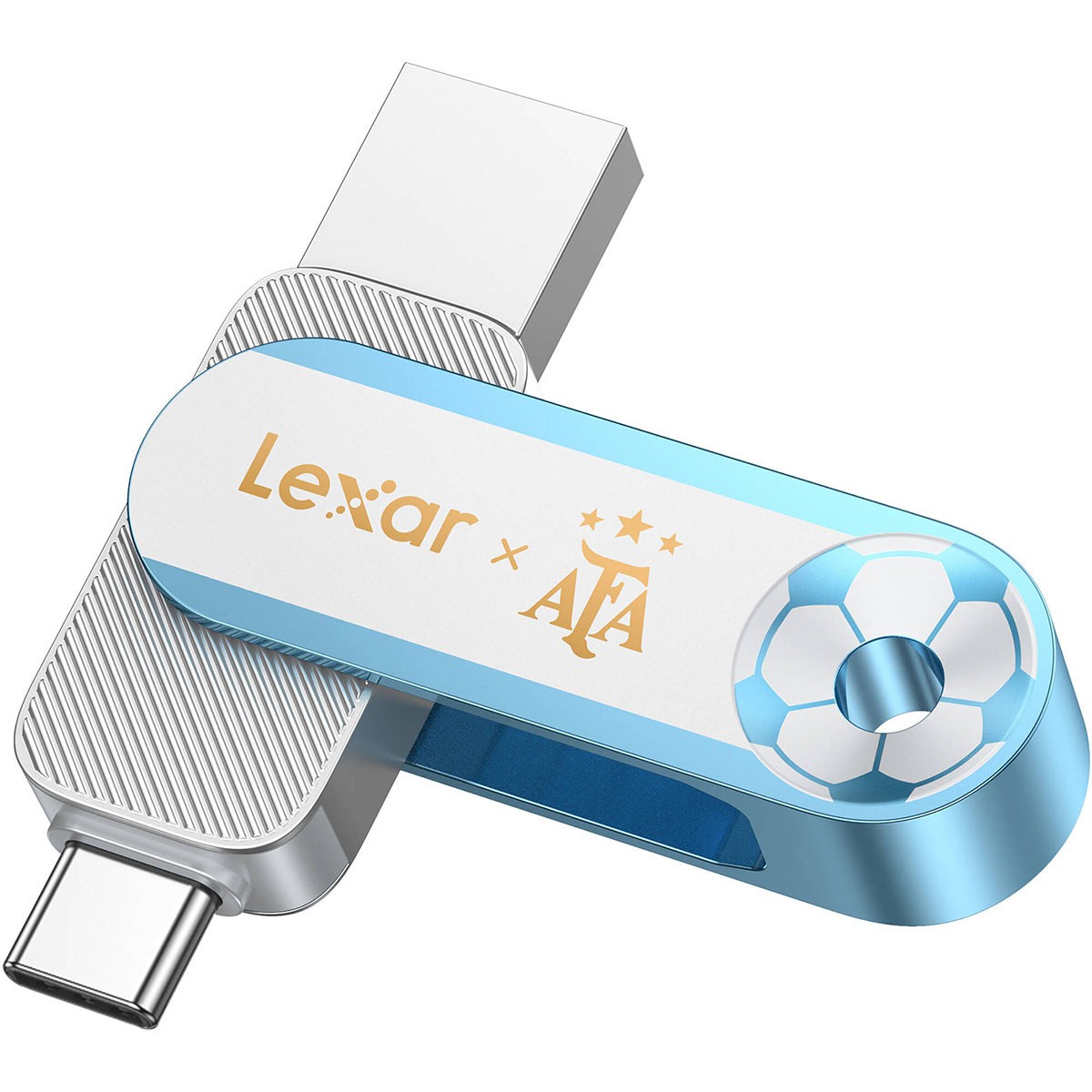 Lexar Elite Legends JumpDrive Dual Drive D500 128GB USB A and C Flash Drive