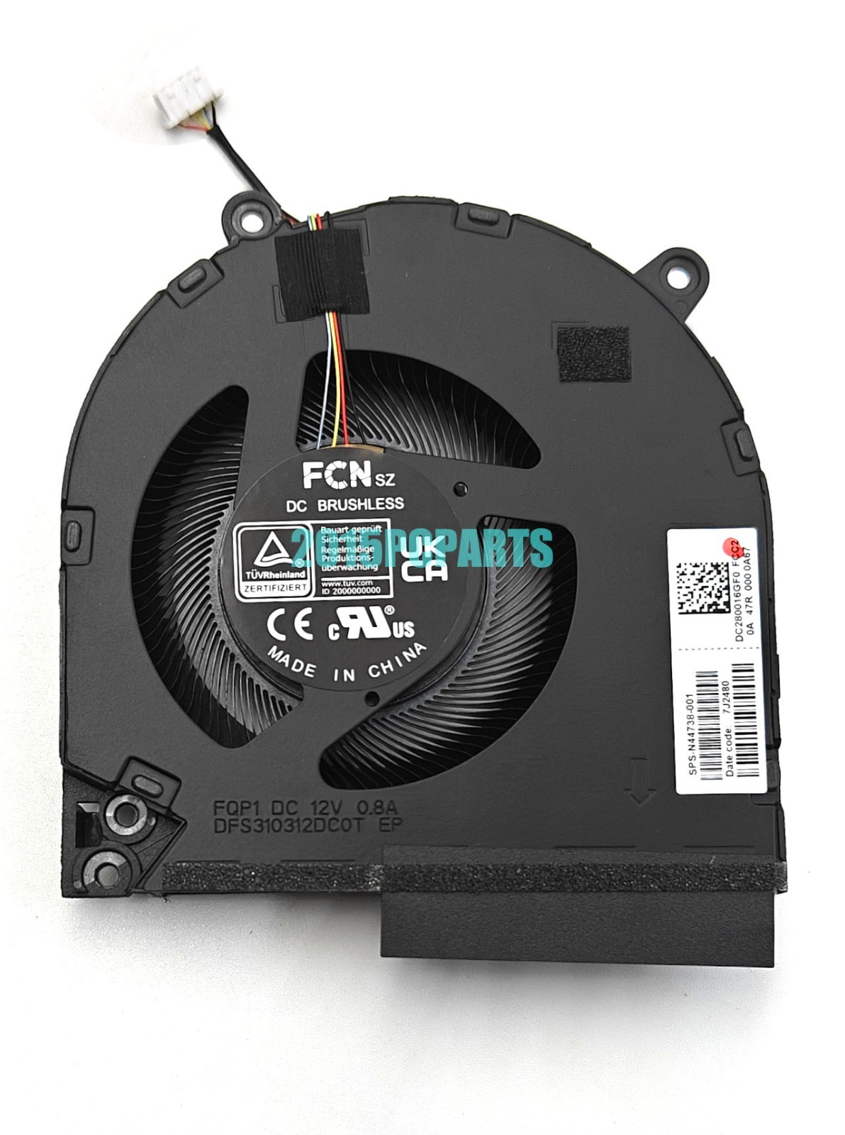 2pcs of New HP Victus 16-R 16-R0073CL TPN-C169 CPU Fans N44738-001