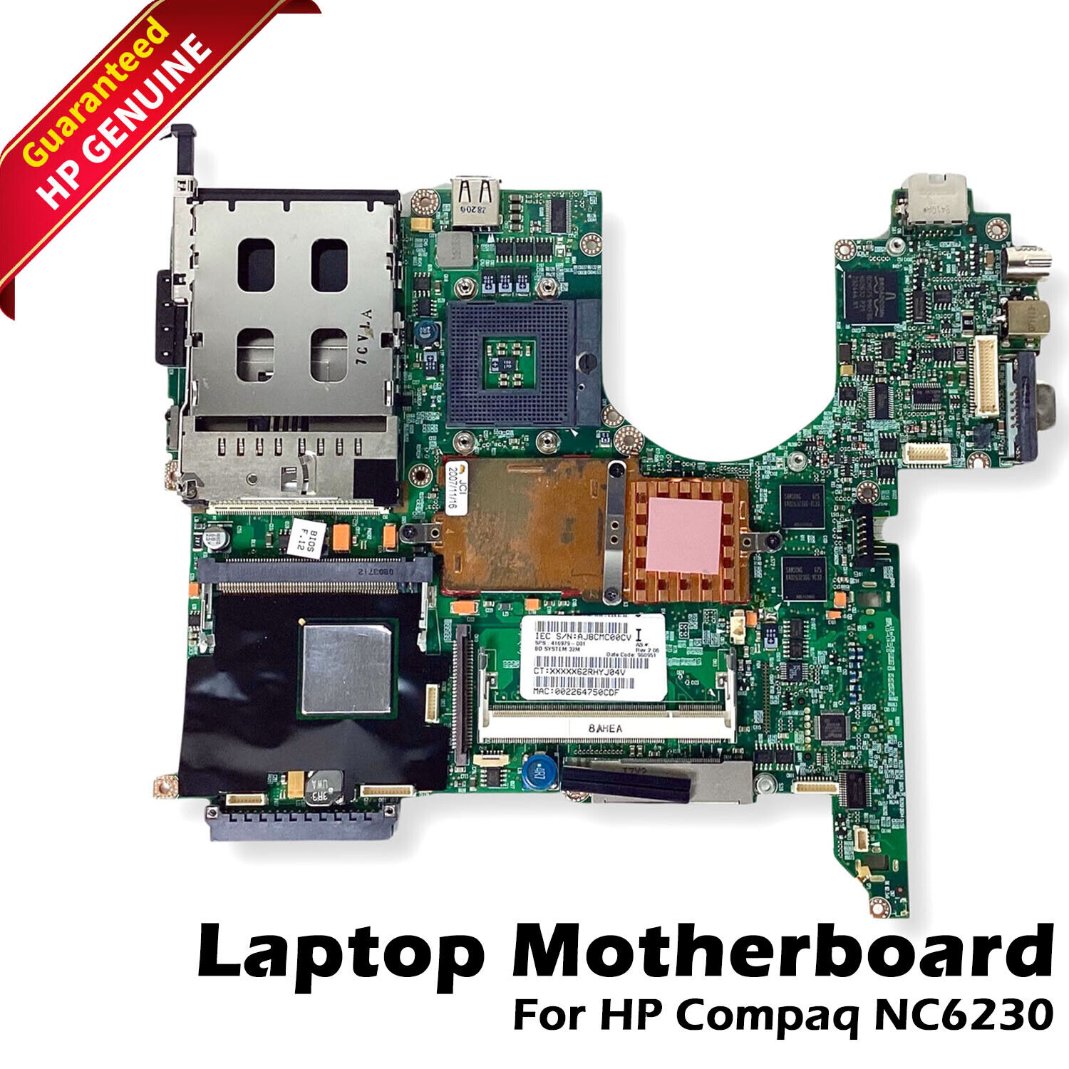 Genuine HP Compaq NC6230 Motherboard BD 32M Laptop System Main Board 416979-001