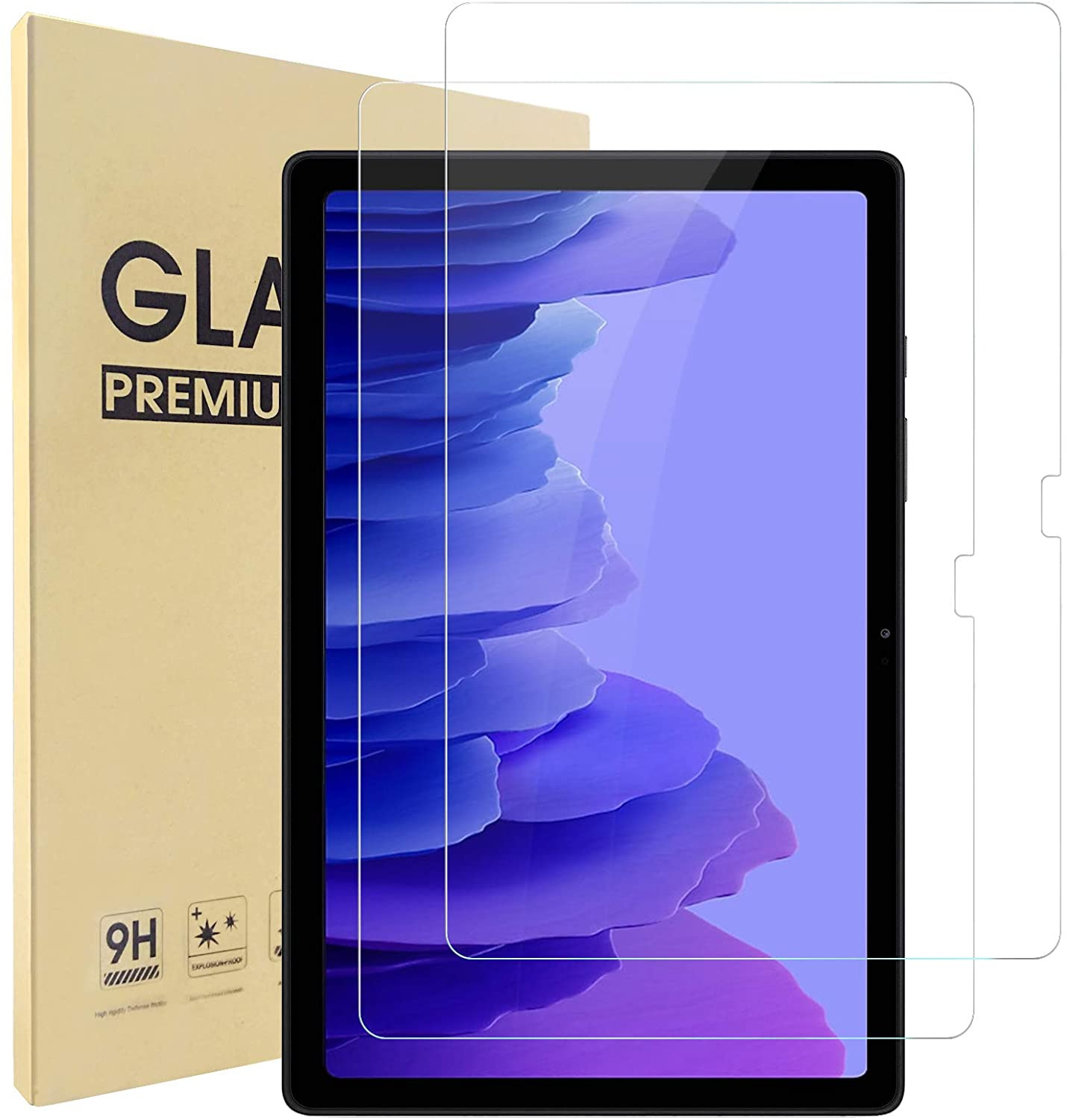 2X For Samsung Galaxy Tab A7 10.4'' 2020 SM-T500 Tempered Glass Screen Protector