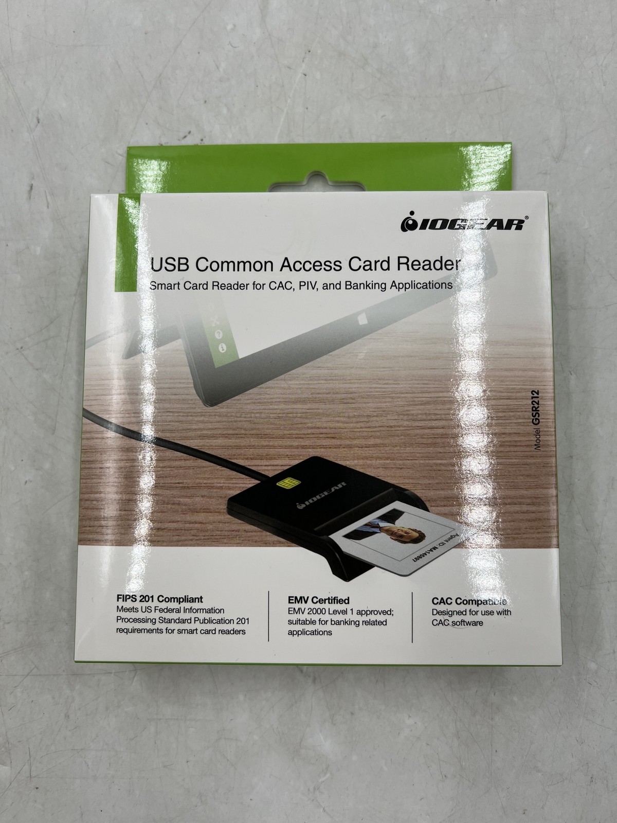 NEW SEALED IOGEAR GSR212 USB Common Access Card Reader (Non-TAA) 