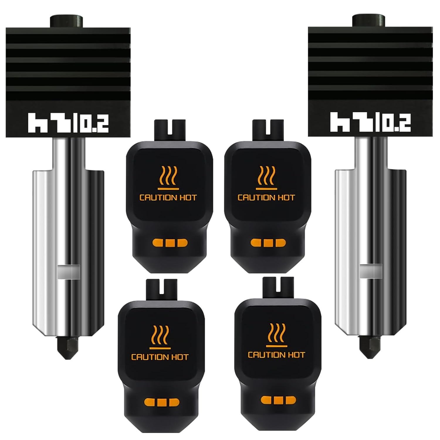 2PK 0.2mm High Precision Hotend for Bambu Lab P2S/X2D/H2D/H2C/H2S/A1 Nozzle H...