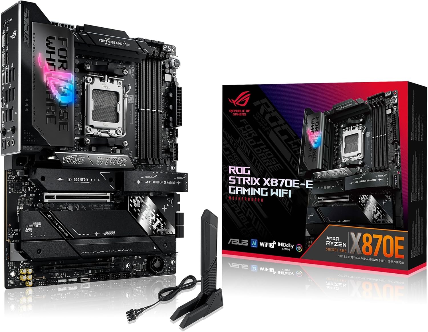 ASUS ROG Strix X870E-E Gaming WiFi AMD AM5 X870 ATX Motherboard (Open Box)