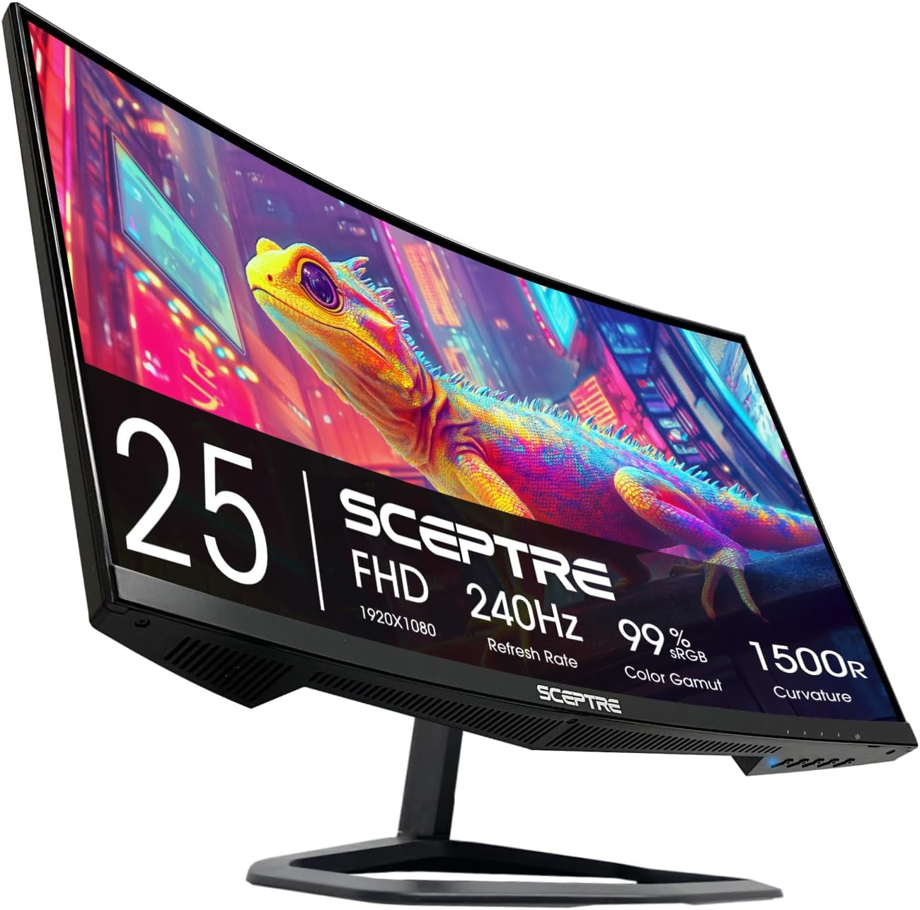 Sceptre New Curved 24.5-Inch Gaming Monitor up to 240Hz 1080P R1500 1Ms Displayp