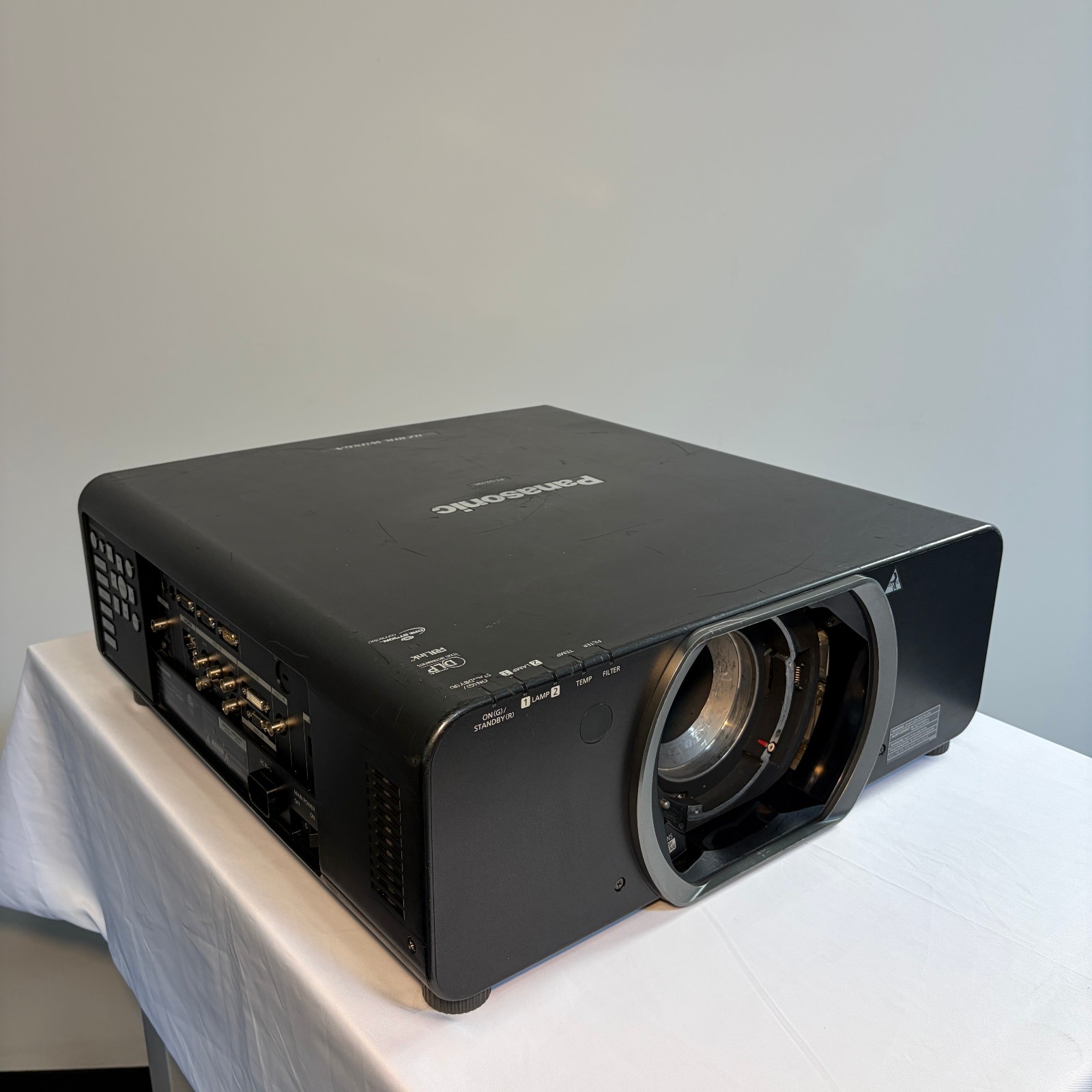 Panasonic PT-DZ10KU 10K Lumen WUXGA 3DLP Projector Tested Clean No Lens