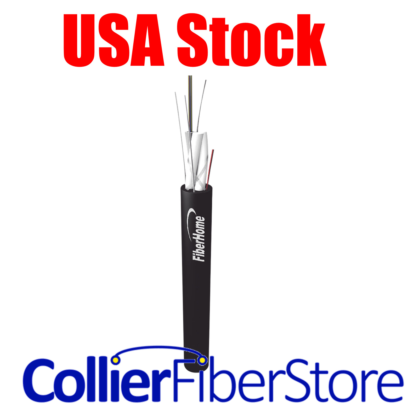 4 KM  ADSS Areal Optical Bulk Fiber, SM, 12 Core *USA Stock* Fiberhome Span 100m