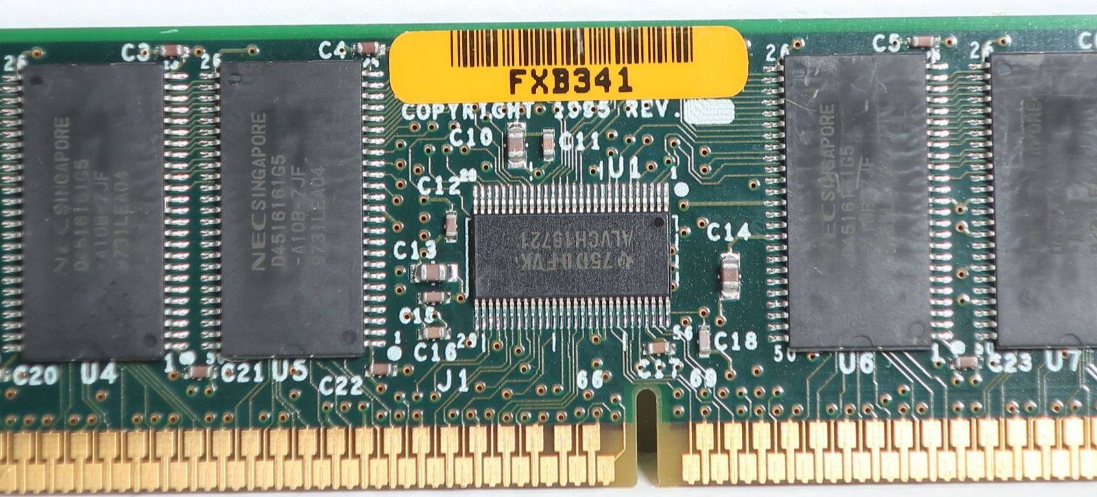 NEC FXB341 72-Pin SIMM RAM Module MC-287-QJRPEB 32MB–64MB EDO/FPM