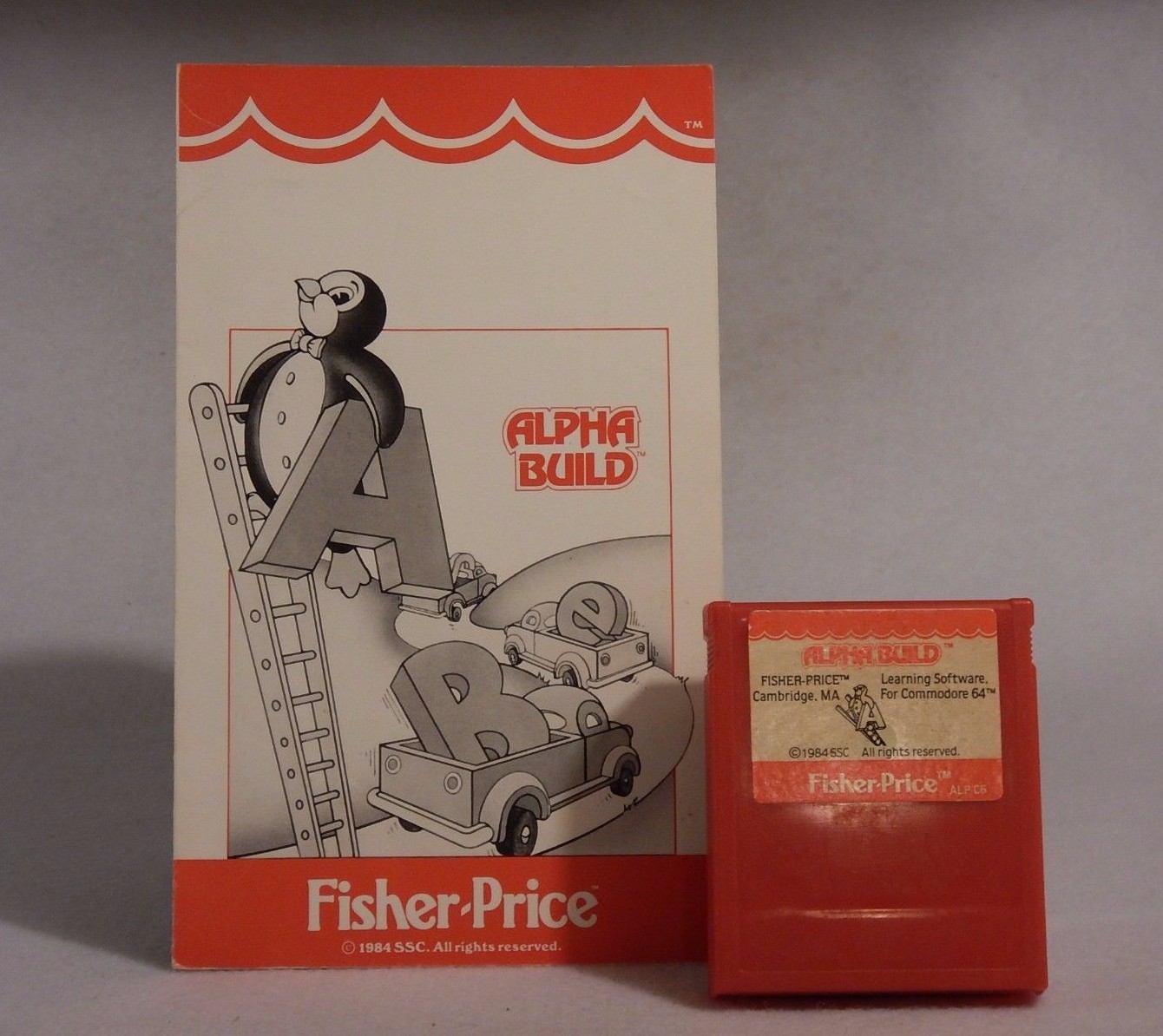 Alpha Build by Fisher-Price for Commodore 64 1984 Learning Software Cartridge DB