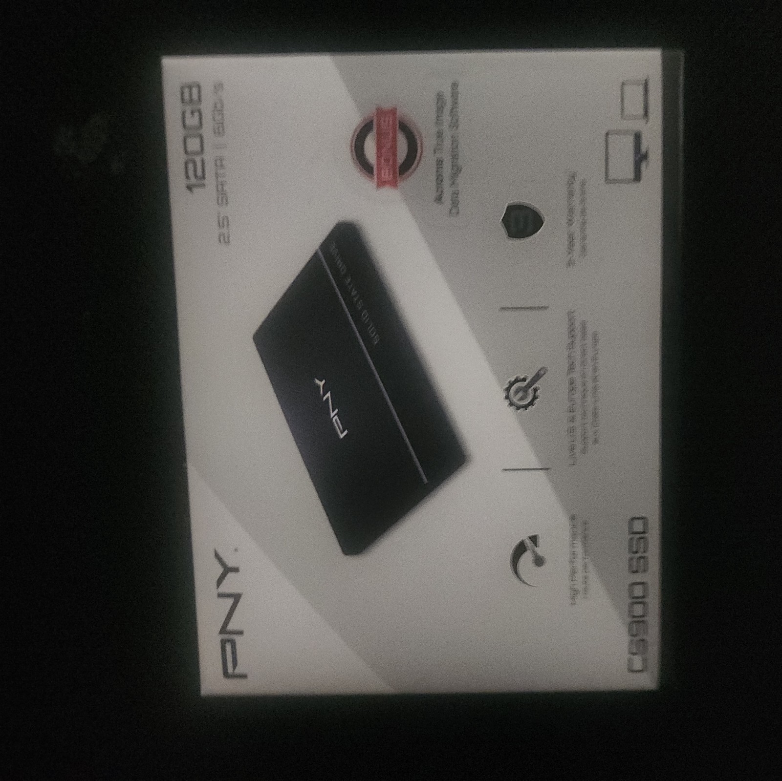 Sealed Box 120GB PNY CS900 SATA SSD Drive