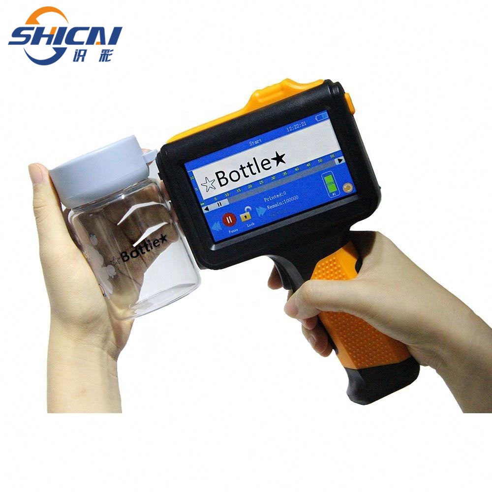 Handheld inkjet printer production date marking variable data coding machine