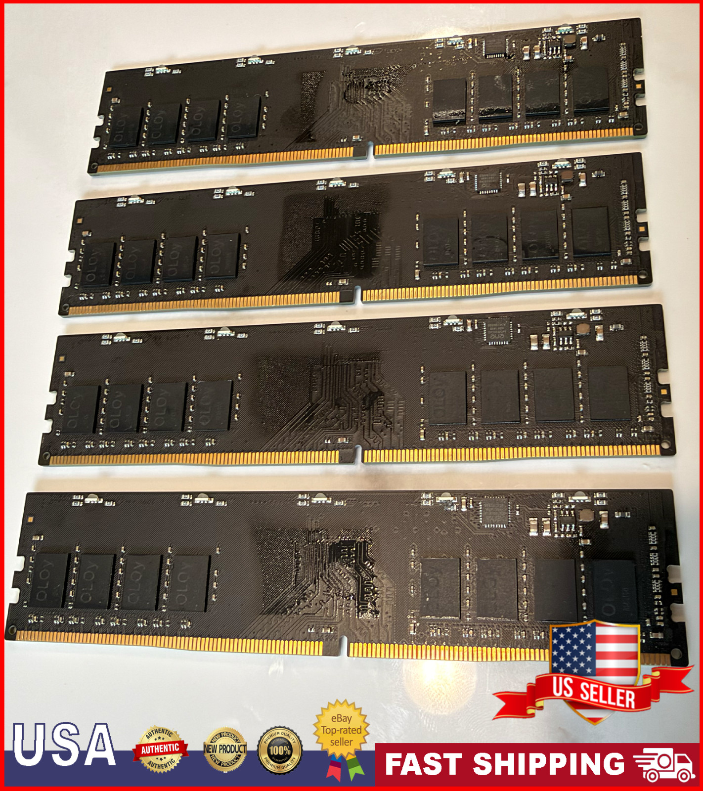 Oloy DDR4 RAM 32GB (4x8gb) 3000mhz with BYKSKI heat sink attached.