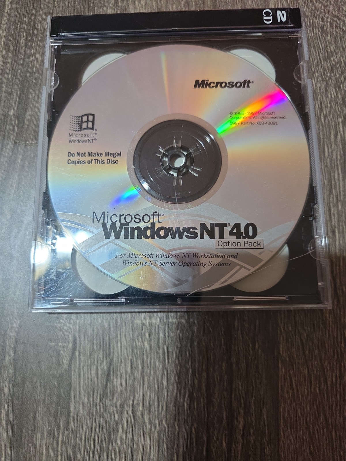 Vintage Microsoft Windows NT 4.0 Option Pack PC CD-ROM Retro Tech 1997