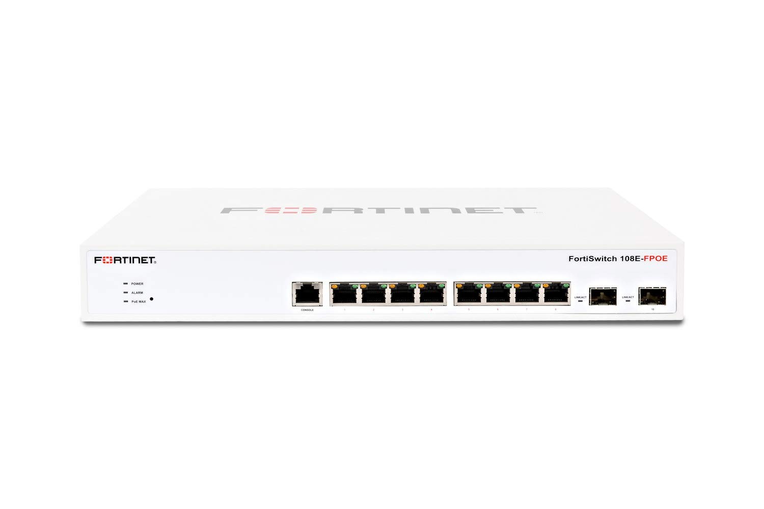 FORTINET FortiSwitch 108E-FPOE 8 Ports  2 Layer Supported - Modular -2 SFP Slots