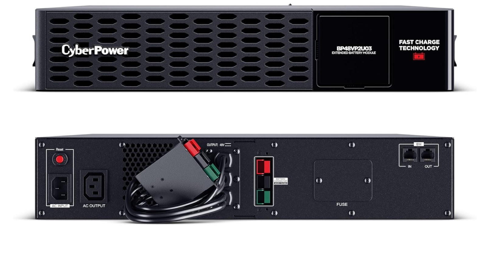 NEW CYBERPOWER EXTENDED BATTERY MODULE BP48VP2U03 - 48V/70A, 2U FOR Rack/Tower