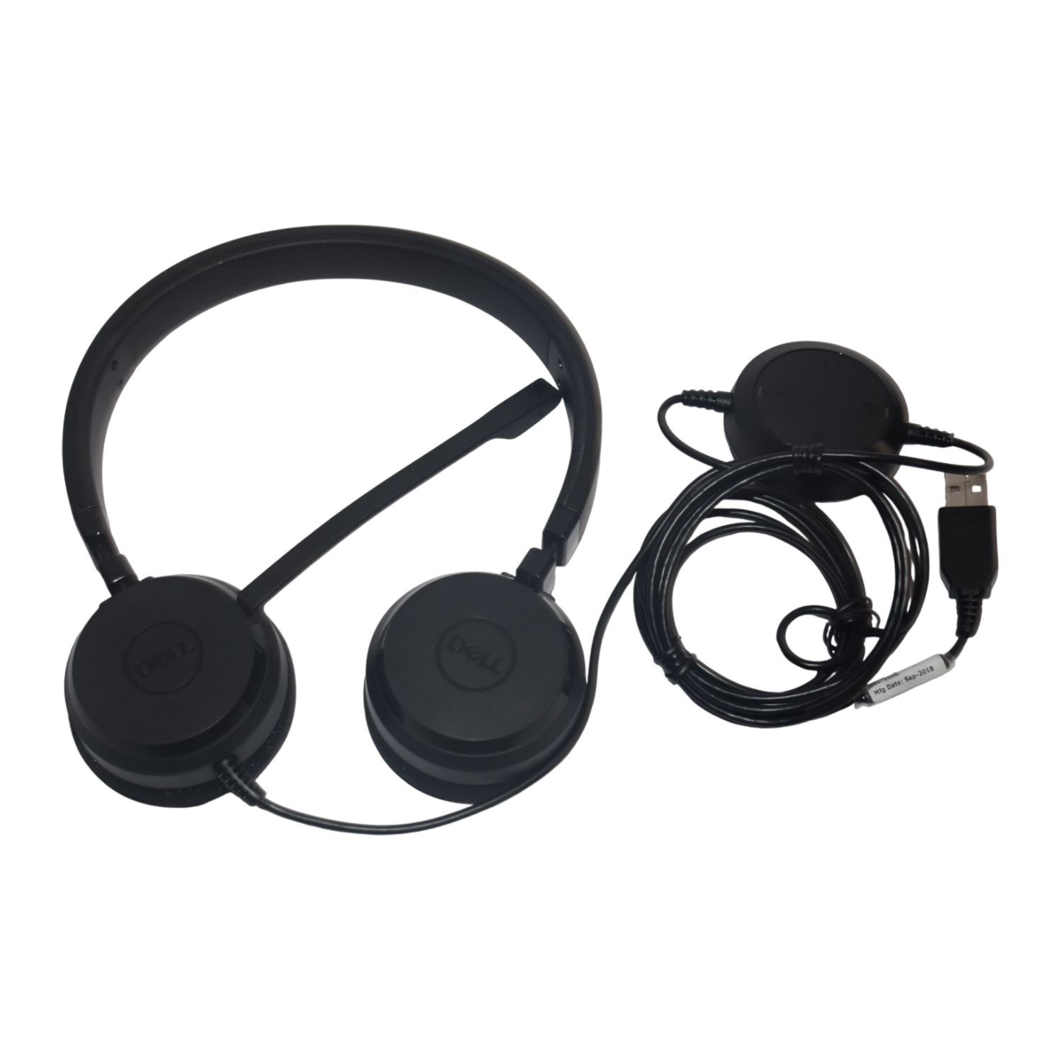 Dell Pro UC150 Stereo USB-A Headset Noise Cancelling Mic Black WXNJ3