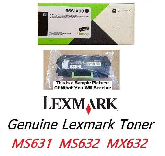 Mostly New Genuine 66S1X00 Toner Cartridge MS631 MS632 MX632 90% Toner Remaining