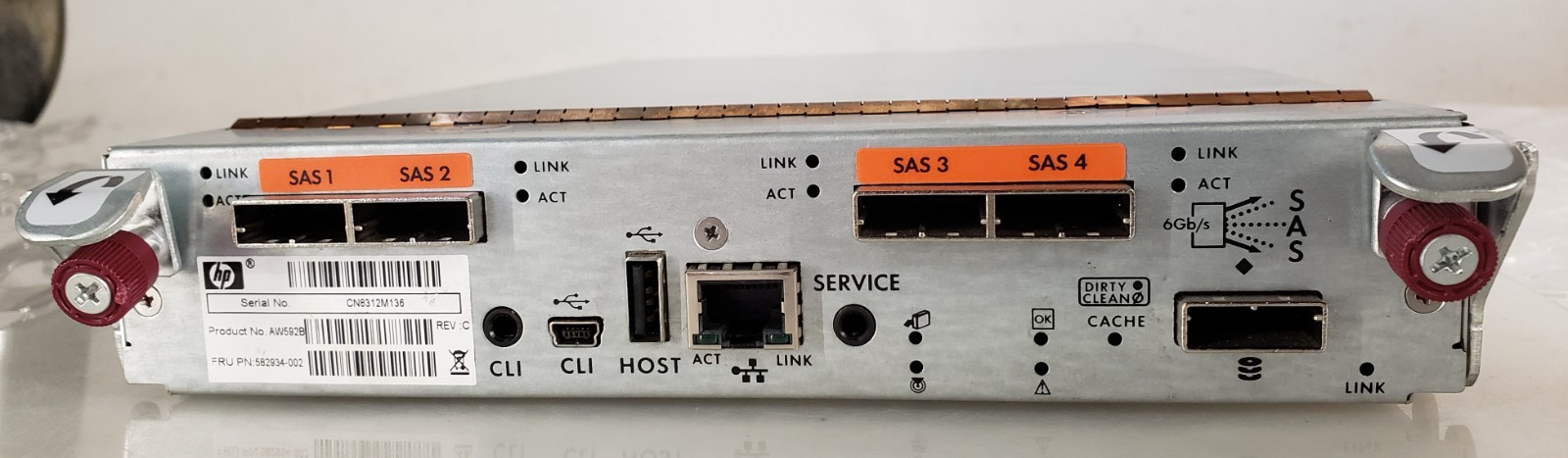 HP StorageWorks P2000 AW592B 582934-001 SAS MSA Controller