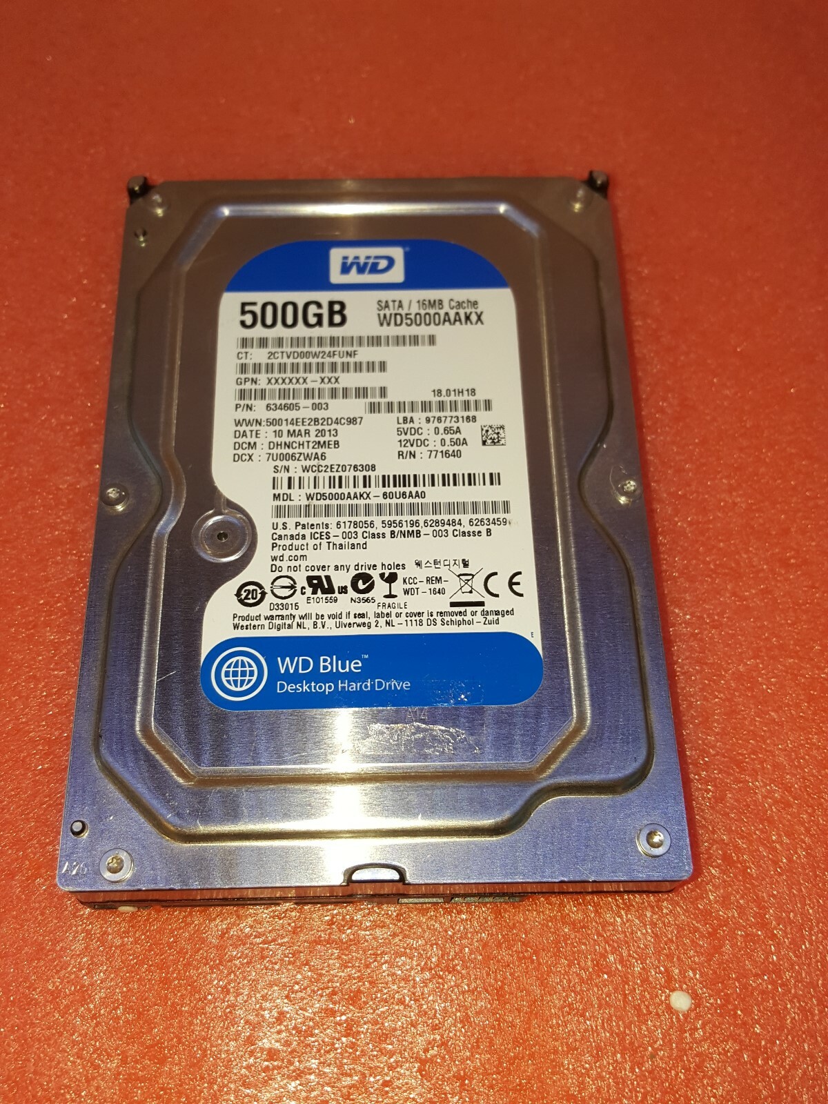 Fresh HP Pavilion p7-1222 - 500GB Hard Drive Windows 7 Home Premium 64 Installed