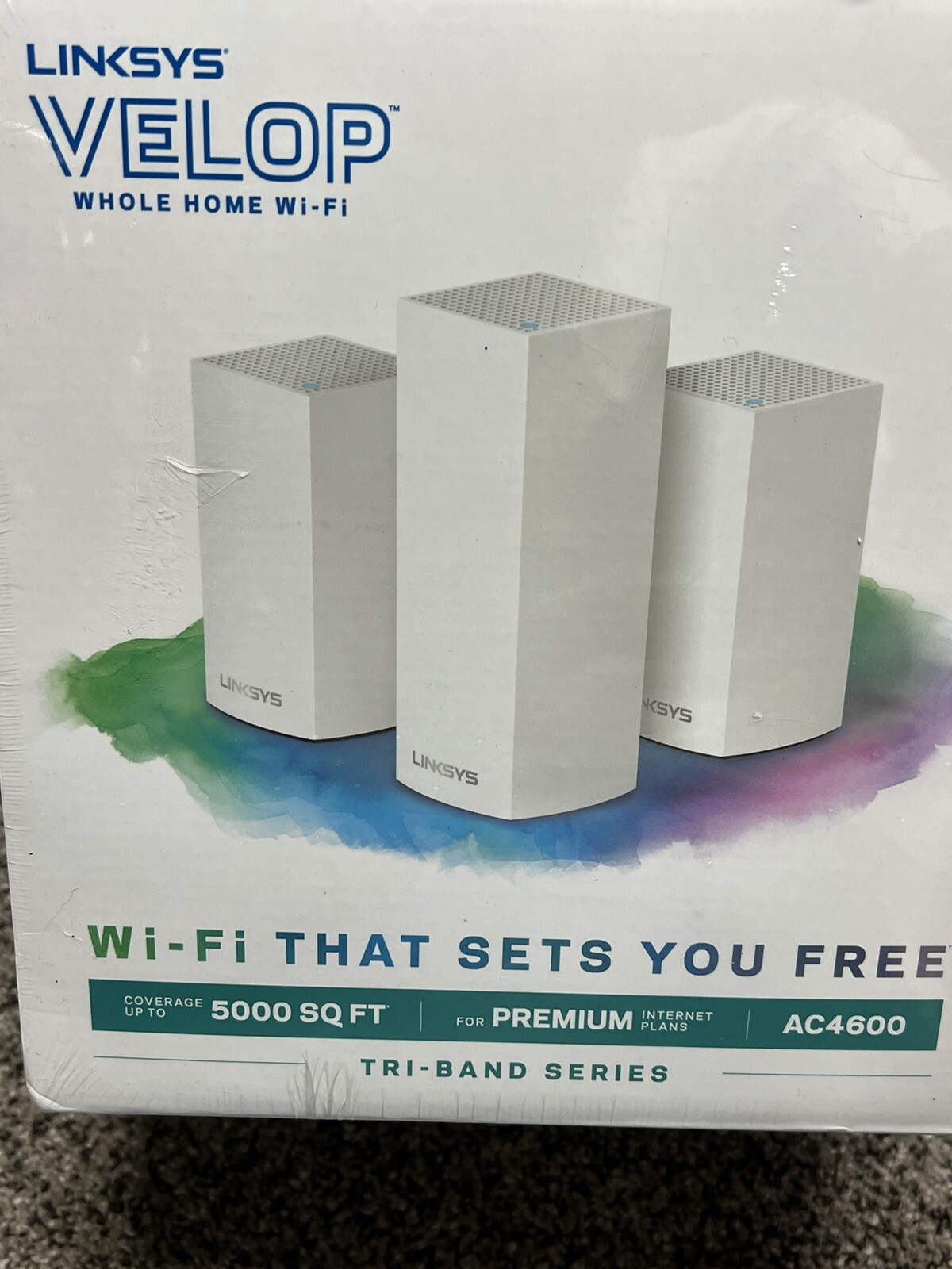 Linksys VLP0203 Velop Tri-Band Whole Home Intelligent Mesh WiFi System, 3 Pack