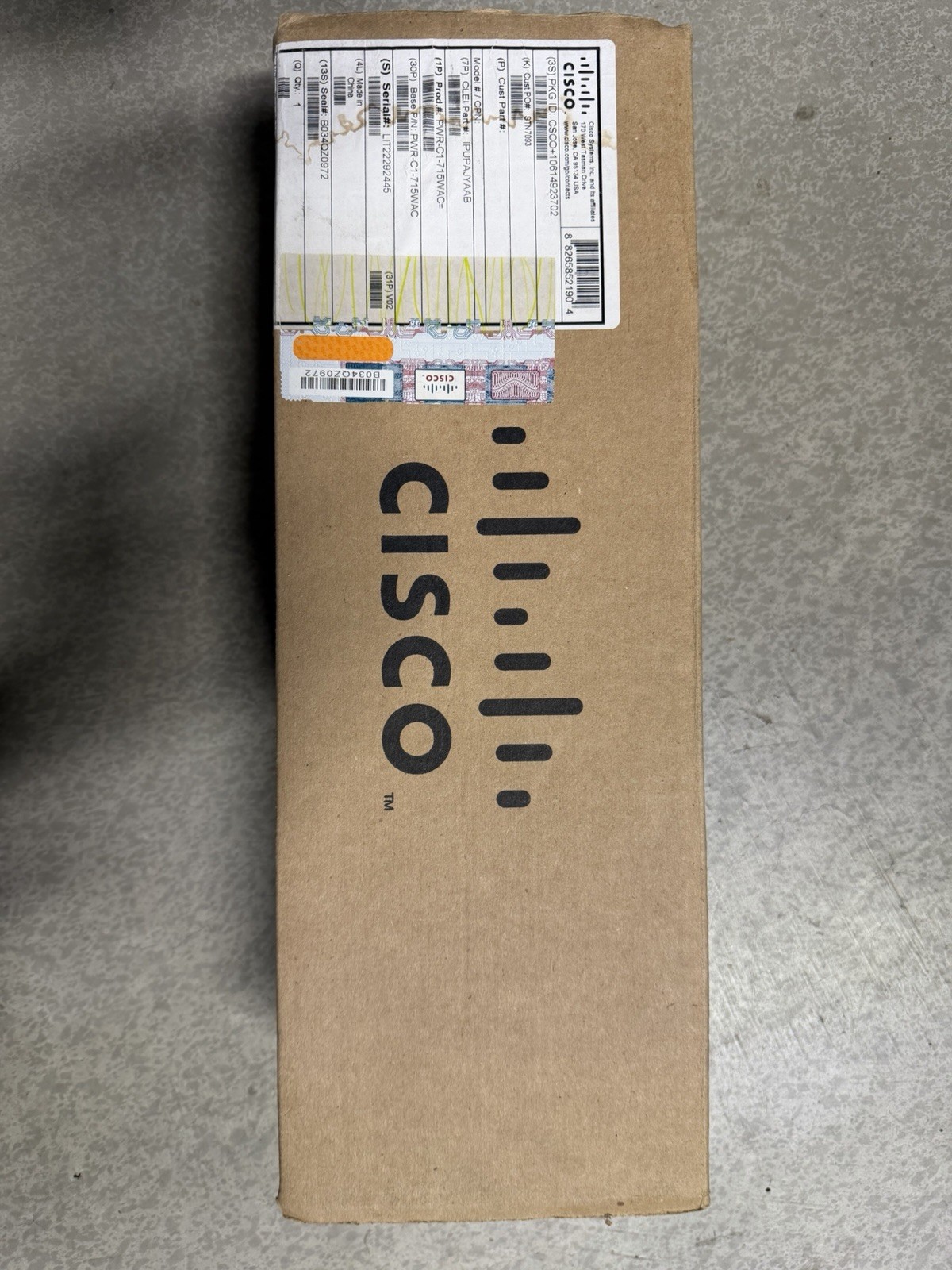 Cisco PWR-C1-715WAC-RATED 715WAC Power Supply - New Open Box