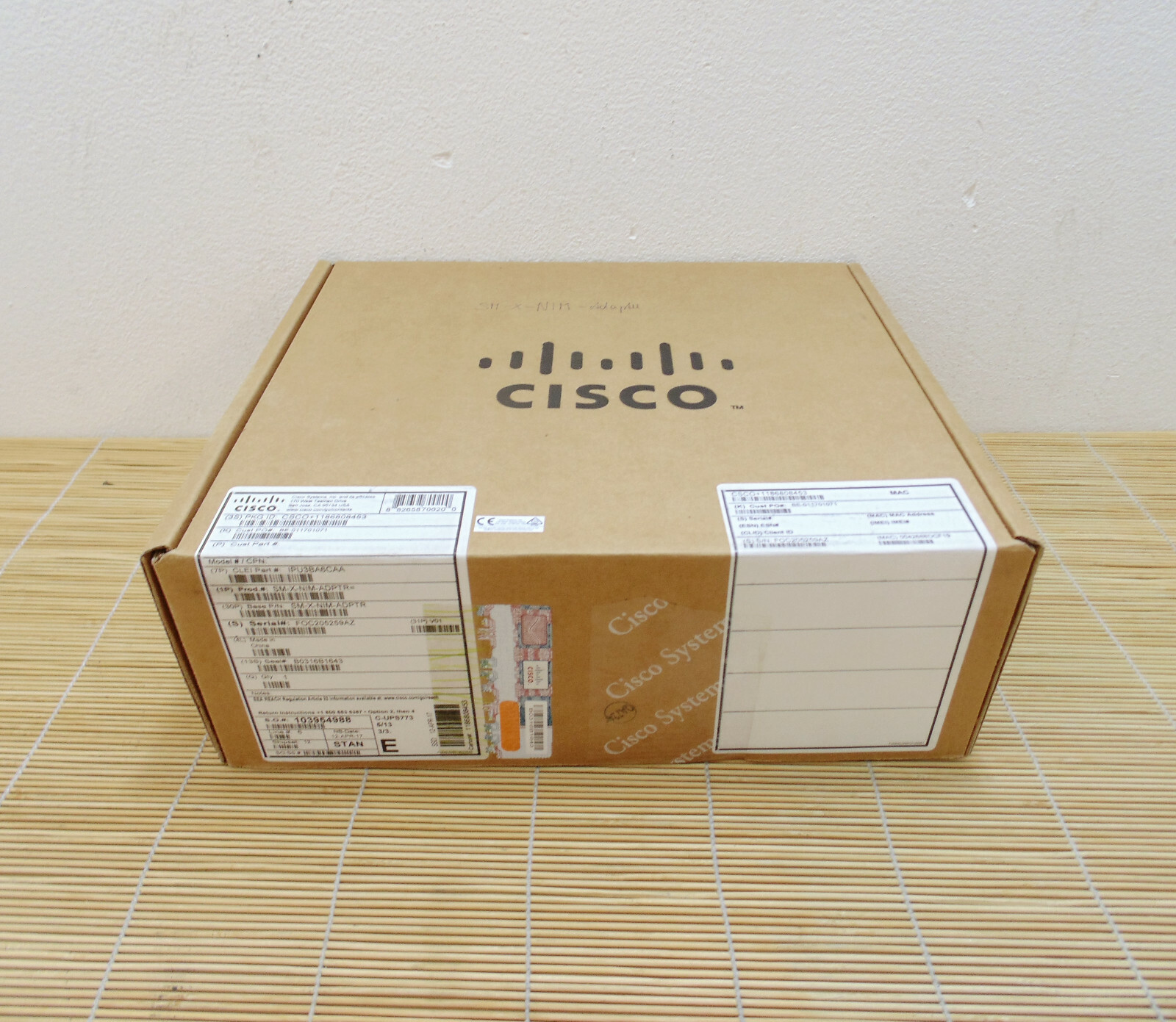 New Cisco SM-X-NIM-ADPTR Adapter for NIM in a SM-X Slot 4400 4300 ISR New Sealed