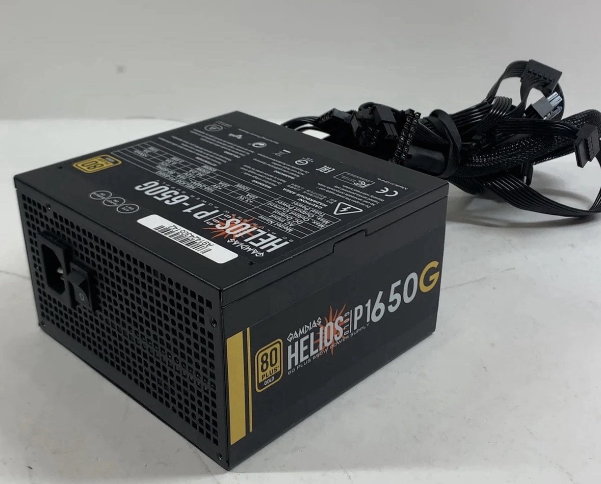GAMDIAS Helios P1-650G 80 Plus Gold 650W Non Modular Power Supply