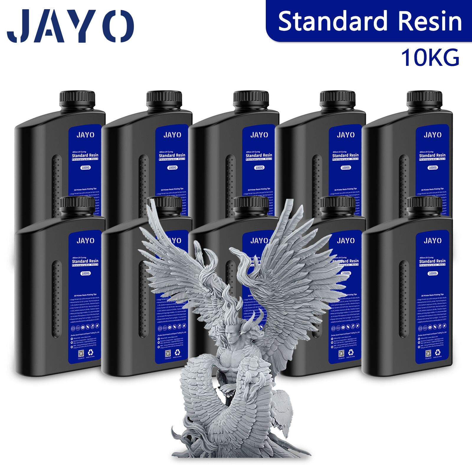JAYO 10KG 405nm Standard/ABS-Like/Water Washable/Red Wax Resin 3D Printer LCD