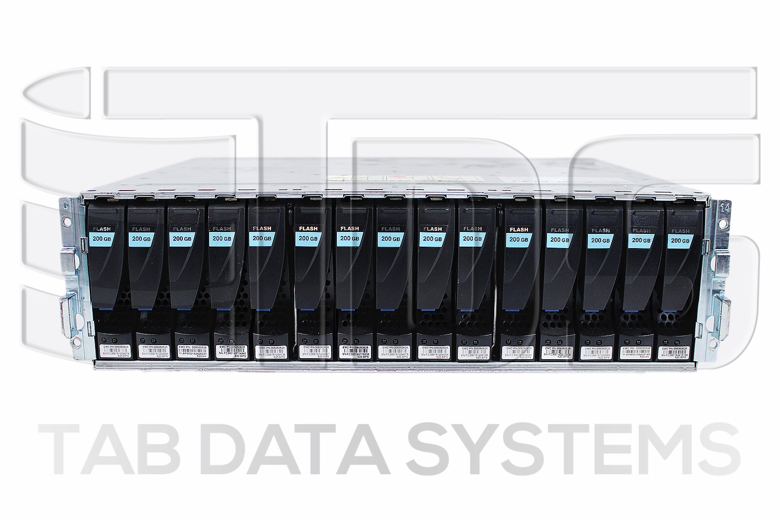 EMC VNX6GSDAE15 w/ 15x V4-VS6FX-200 200GB Flash 6Gbps 3.5" SAS SSD