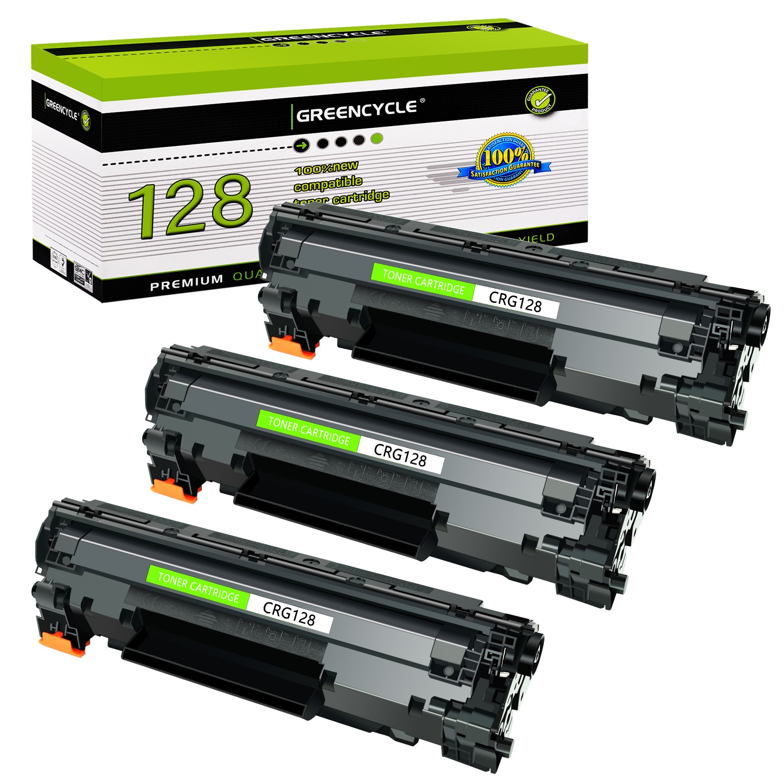 3PK CRG128 Toner Cartridge For Canon 128 ImageClass D530 D550 MF4770n MF4880dw
