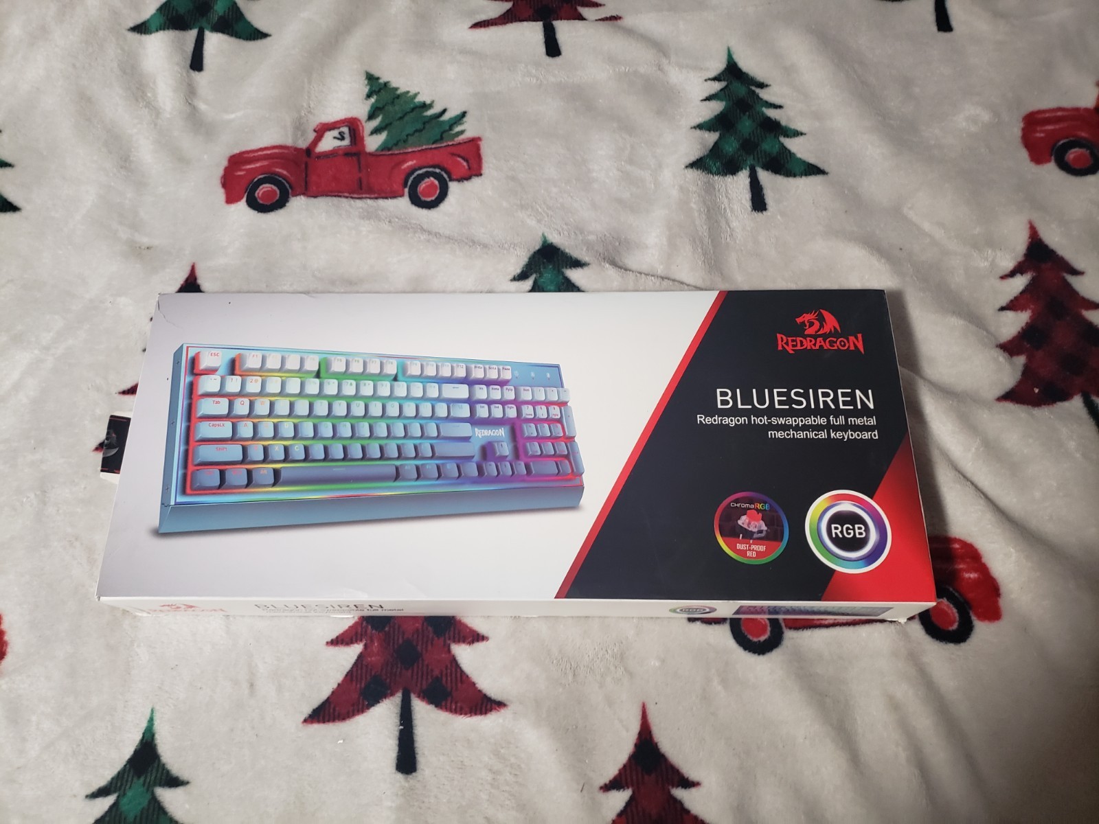 K654 RGB Gaming Keyboard, 104 Keys Wired Mechanical Weighed Aluminum Keyboard